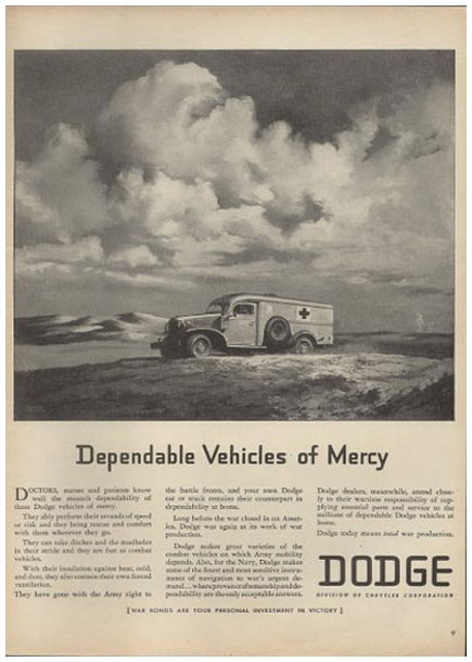 Ambulance, Copyright Division of Chrysler Corporation